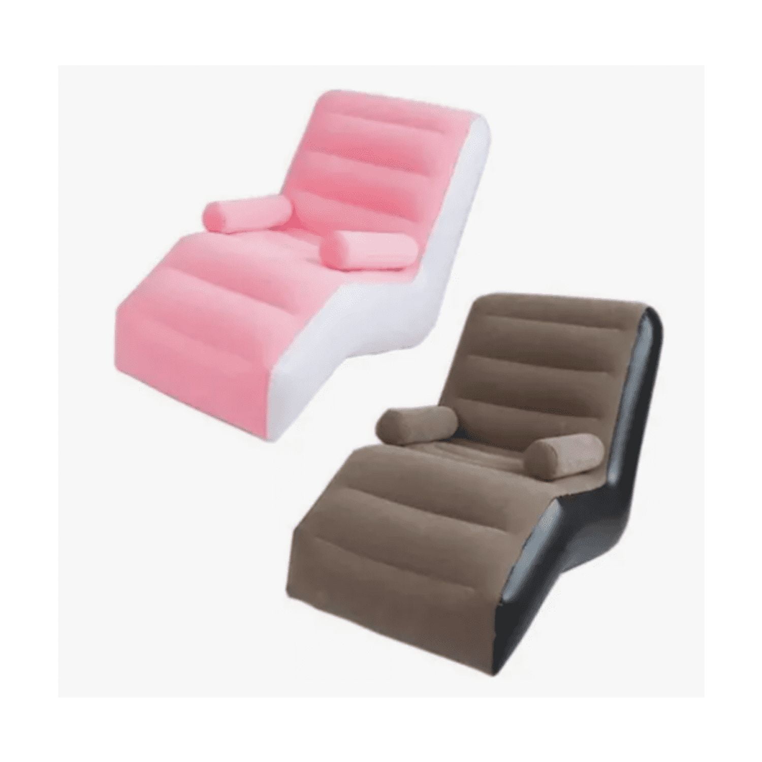 Genérico - Sofa Sillon Silla Puff Inflable Apoya Brazos + Bomba Manual