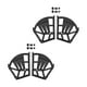 thumbnail image 5 of 2x Gabinete Con Cajones Para Zapatos Bisagra Estante Giratorio Accesorio Gabinete Marcos Abatibles Negro 3 Capas De Espesor, 5 of 5