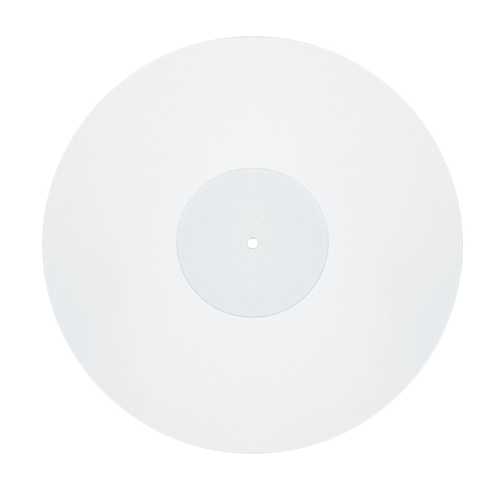 Bothyi - Alfombrilla Acrílica Para Tocadiscos De 12 ", Alfombrilla Para Tocadiscos Para Reproductores De Discos De Vinilo, Color Blanco