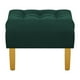 thumbnail image 5 of Sofa Retro 3c + 2 Pouf Felpa 01 Verde Botella, 5 of 6