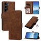 thumbnail image 1 of Funda Billetera Delgada para Samsung Galaxy S24 FE con Ranuras y Soporte Marrón, 1 of 6