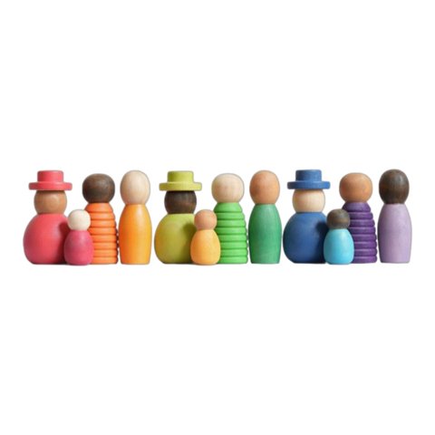 Bothyi - Figuras De Madera Para Niños Pequeños Figuras De Madera Para Juegos De Rol Preescolares Rompecabezas