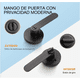 thumbnail image 3 of Cerradura Chapa Manija Para Puerta Recamara Negro, 3 of 7