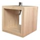 thumbnail image 4 of Lampara De Velador Lampara De Mesa Madera Cuadrado Base Madera - Cable Negro Beige, 4 of 6