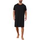thumbnail image 1 of INSPIRE CHIC Camiseta de Pijama para Hombre con Cuello en V y Ribete de Bloque de Color, Manga Corta y Bolsillo en el Pecho, Talla S, Negro, 1 of 5