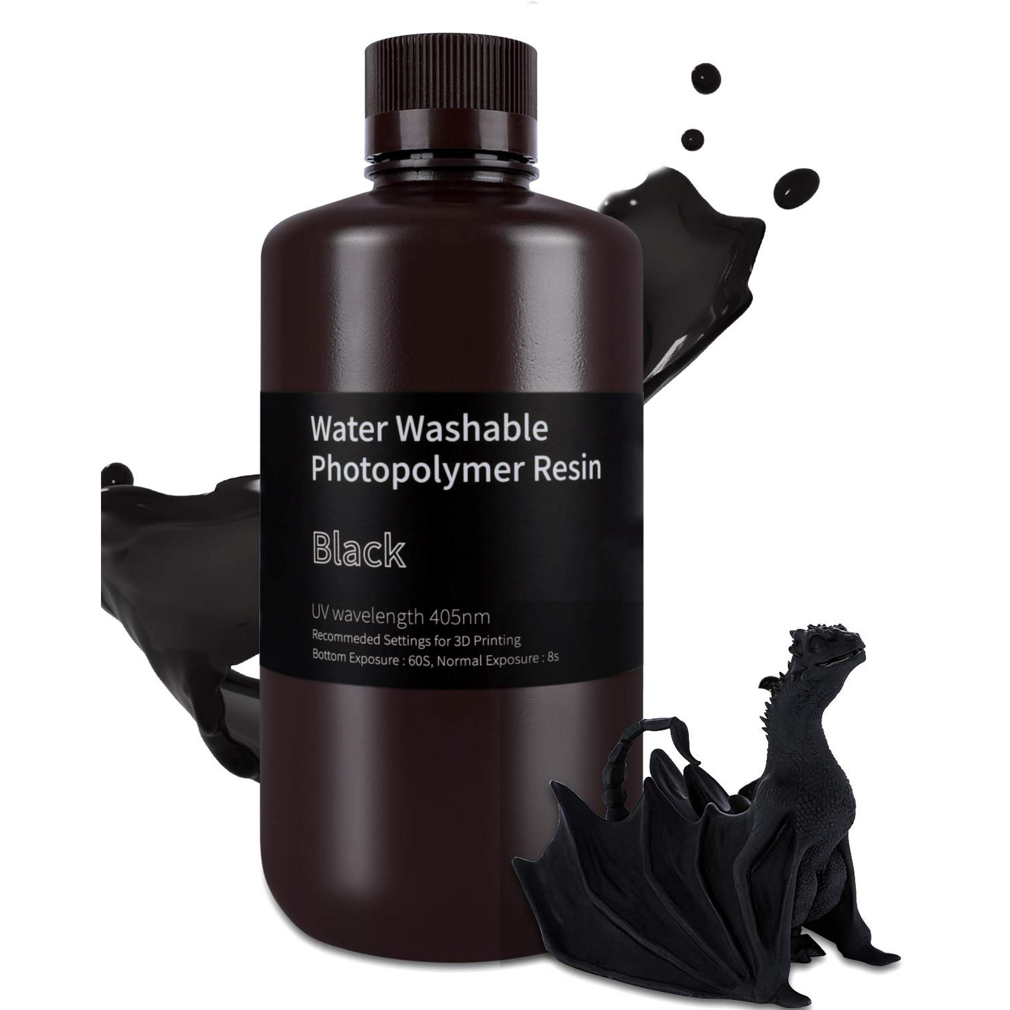 Impresora 3d De Resina Elegoo, Lavable Con Agua, 1 Kg, Color Negro, 405 Nm