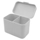 thumbnail image 3 of Soporte Para Almohadillas De Algodón Para Maquillaje, Caja De Bolas De Bastoncillos De Algodón Para Encimera De Esponja De Maquillaje, Color Gris, 3 of 3