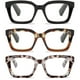thumbnail image 1 of Lentes de lectura LOUOL HCB Oprah Style Square +1.25 para mujer, 1 of 3