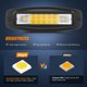 thumbnail image 4 of Luz de trabajo LED Nilight de 6" 60W, haz combinado flood y spot, 2 piezas, 4 of 9