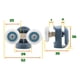 thumbnail image 5 of 4 Ruedas Para Shower Door, 2 Superiores Doble + 2 Inferiores, 5 of 9