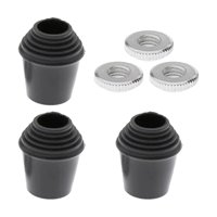 Magideal - 3 Piezas De Patas De Tom De Piso, Soporte De Pies De Tambor Antideslizante, Instrumento De Percusión Ligero Profesional, Accesorios De Instrumentos De