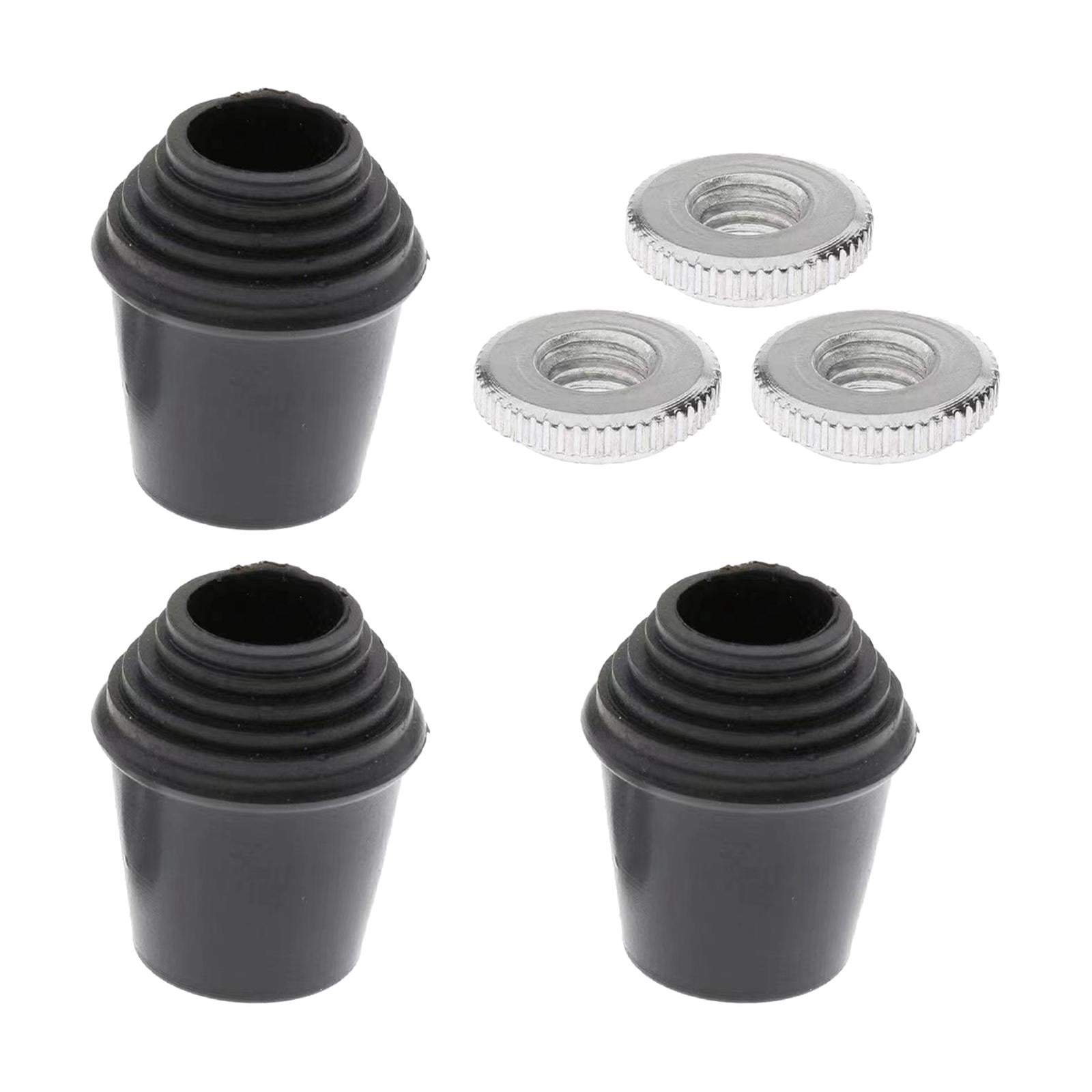 Magideal - 3 Piezas De Patas De Tom De Piso, Soporte De Pies De Tambor Antideslizante, Instrumento De Percusión Ligero Profesional, Accesorios De Instrumentos De