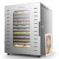 Deshidratador De Alimentos Ausegia Commercial, Grande, 12 Bandejas, 1200 W