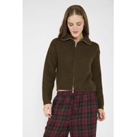 Atr - Sweater Blanca Verde Militar Verde Oscuro M