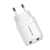 Tecnolab - Cargador Dual Usb 12W + Cable Micro Usb Certificado Sec - Ps