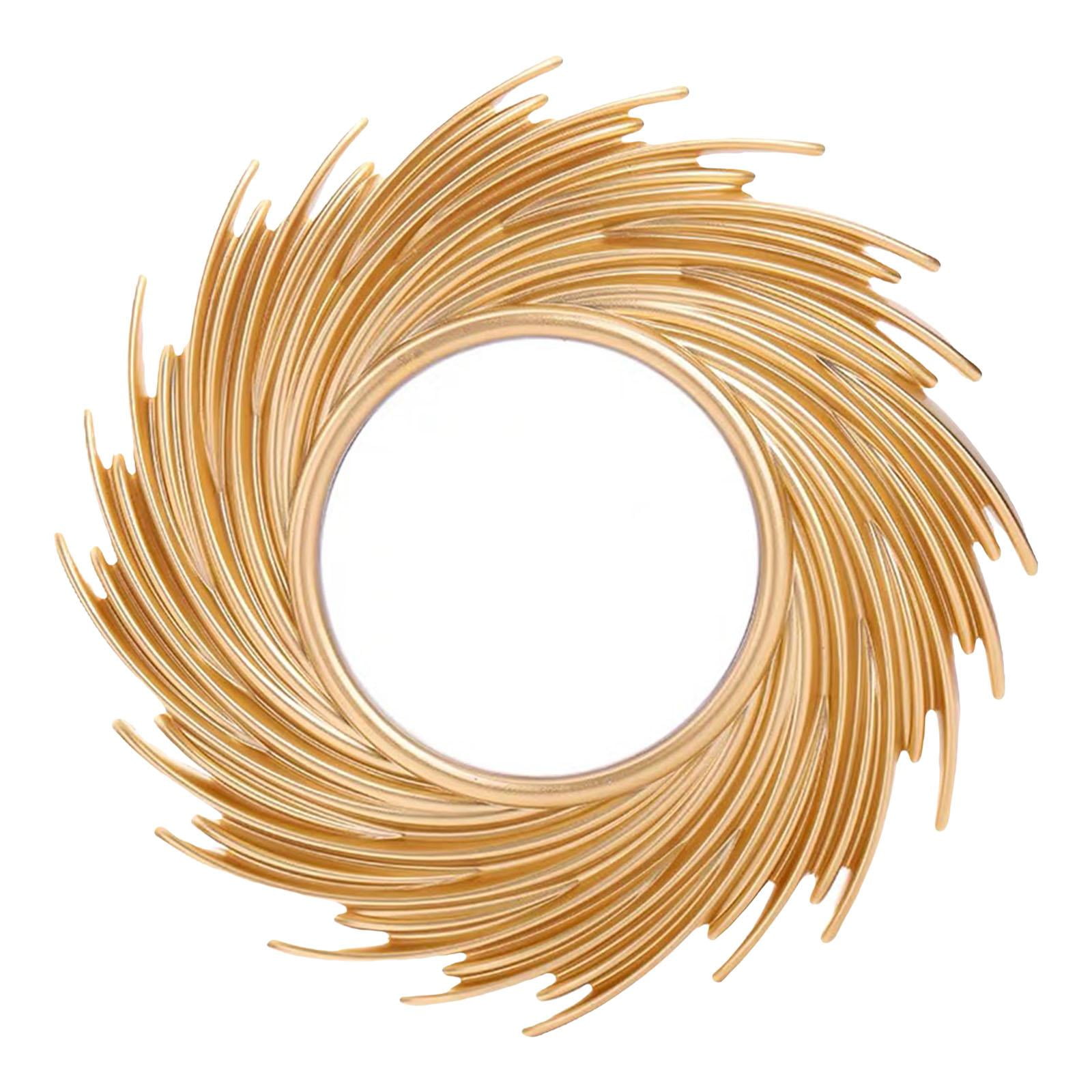 Bothyi - Espejo Redondo Moderno Para Colgar En La Pared Espejo De Maquillaje Para Decoración Del Hogar Aureate