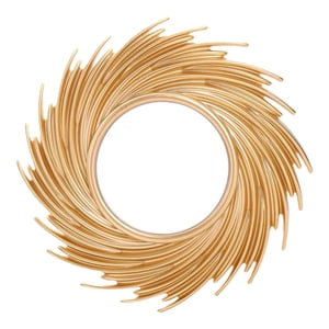 Bothyi - Espejo Redondo Moderno Para Colgar En La Pared Espejo De Maquillaje Para Decoración Del Hogar Aureate