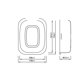 thumbnail image 3 of Cuenco de cocina WANANG de acero inoxidable para fregadero con rebosadero, 3 of 8
