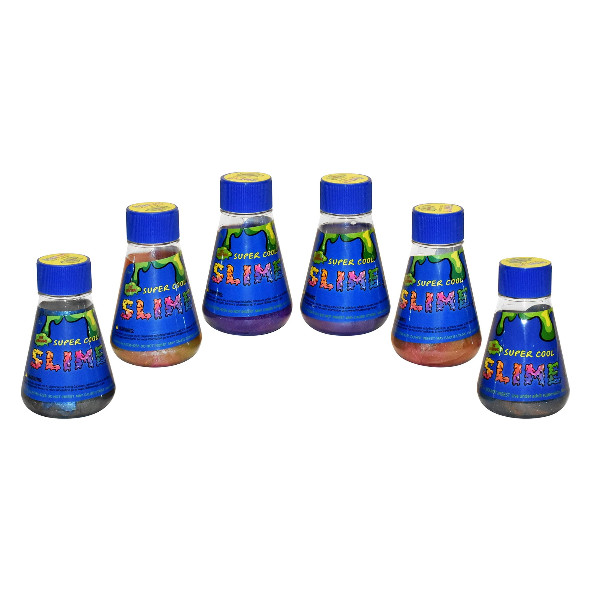 Slime Super Cool - Paquete De Fiesta De 6 Piezas, Holográfico, Multicolor, 5+