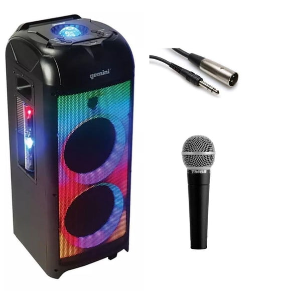 Altavoz portátil Gemini Sound GPLT-360 1000W con micrófono