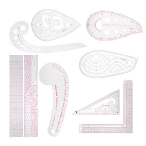 Juego De 9 Reglas Multiusos Para Ropa, Regla De Corte Con Forma De Curva, Plantilla De Dibujo Para Costura Y Sastrería