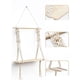thumbnail image 3 of Estante colgante de pared de cuerda de algodón, decoración de pared bohemia para dormitorio - Arte de pared de cuerda tejida como decoración de estante de baño bohemio - Estante de macramé para colgar, 3 of 5
