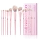 thumbnail image 1 of Set de brochas de maquillaje Jessup Pink, 14 piezas, veganas T495, con caja, 1 of 6