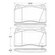 thumbnail image 2 of Pastillas Freno para auto Mitsubishi Lancer 2007-2017 Delantero, 2 of 4