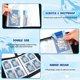 thumbnail image 4 of Carpeta para cartas coleccionables EZIYIN 400 tarjetas de cuero PU, 4 of 7