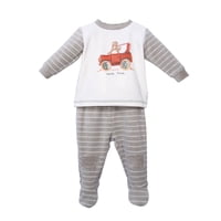 Pillin - Conjunto Plush Recién Nacido Niño Con Rayas Safari