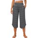 thumbnail image 1 of INSPIRE CHIC Pantalones Capri de Pierna Ancha de Rayón para Mujer Cintura Alta para Yoga y Descanso con Dobladillo Curvado y Bolsillos Talla Mediana Rayas Negras, 1 of 6