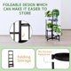 thumbnail image 3 of Soporte para Plantas CADANI de 5 Niveles Plegable Negro de Metal, 3 of 7