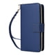 thumbnail image 2 of Funda Cartera con Cremallera y Correa para iPhone 16 Soporte y Tarjetero Azul, 2 of 6