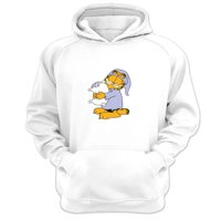 Genérico - Polerón Canguro Garfield Blanco Talla Xl Unisex
