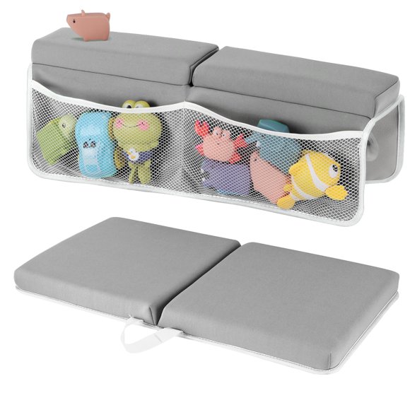 Set de Almohadilla para Baño de Bebé YUFIXO Gris – Apoyo para Rodillas y Codos