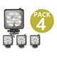 thumbnail image 1 of Pack 4 Foco Led Neblinero 27w Cuadrados 9 Led 4x4, 1 of 2
