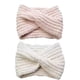 thumbnail image 1 of Paquete de 2 diademas tejidas cruzadas para mujer para clima frío, calentadores de orejas para invierno, 1 of 5