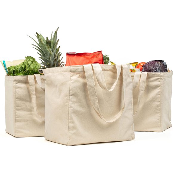 Bolsas de compras VeraMia, 3 piezas, 15 x 15 x 10 pulgadas