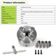 thumbnail image 5 of Mandril de torno RATTMMOTOR 80 mm 6600 rpm 1,9 kg, 5 of 9