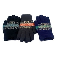 Mercado Ideas - 3 Par Guantes De Lana Térmico Con Chiporro Unisex Colores Surtidos