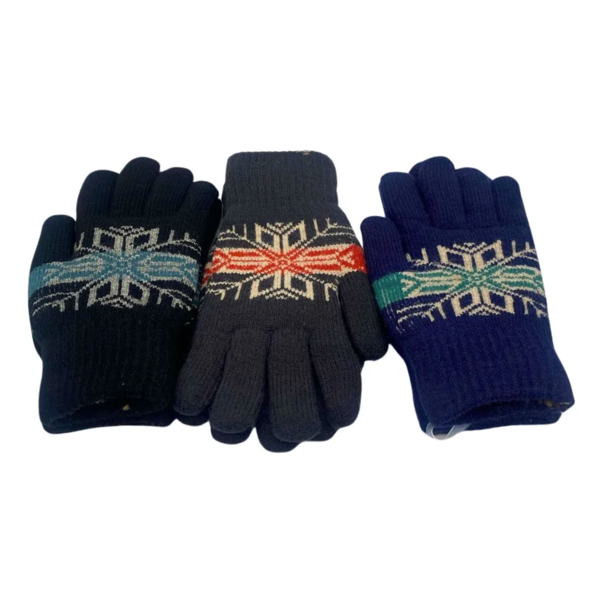 Mercado Ideas - 3 Par Guantes De Lana Térmico Con Chiporro Unisex Colores Surtidos
