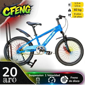 Vipnetwork - Bicicleta Aro 20 Cfeng Con Freno Disco Azul