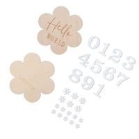 Magideal - Accesorios De Fotografía Para Recién Nacidos, Hito Floral, Artesanías Prácticas Hechas A Mano, Novedad Para Decoración De Cumpleaños, Bebé De 0 A 12 A