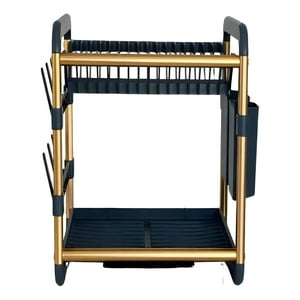 Genérico - Escurridor Moderno De Aluminio Diseño Bicolor