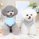 thumbnail image 5 of Paquete de 2 suéteres para perros con anilla para arnés, suéteres cálidos de forro polar para cachorros, ropa de invierno para mascotas, conjuntos con orificio para correa (azul y gris), 5 of 5
