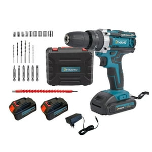 Dynamo Tl - Taladro Percutor Inalámbrico Dynamo 21V 2 Baterías + Accs Azul