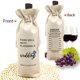 thumbnail image 4 of Bolsa de Vino TBITON 34x14 cm Beige para Regalo de Boda, 4 of 7