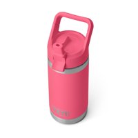 Botella Yeti Rambler Jr. 350 Ml Para Niños Con Tapón De Pajita, Color Rosa Tropical