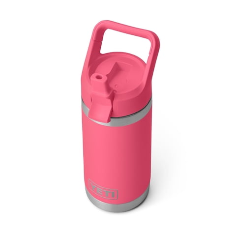 Botella Yeti Rambler Jr. 350 Ml Para Niños Con Tapón De Pajita, Color Rosa Tropical