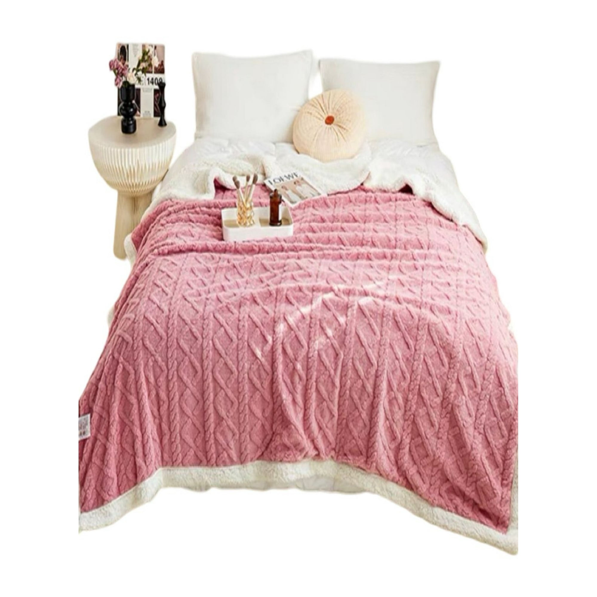 Todo Para El Hogar - Frazada Manta De Plush Y Sherpa Extra Suaves